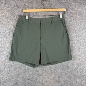 Bear Bottom Tour Shorts Mens Medium Green 5.5" Performance Stretch Wicking Golf